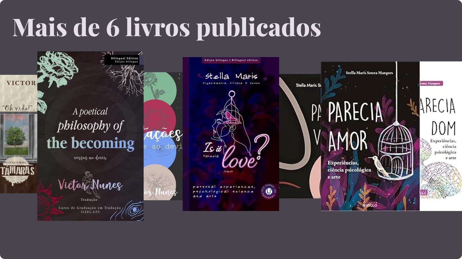 Design Editorial — Livros Autorais e Colaborativos